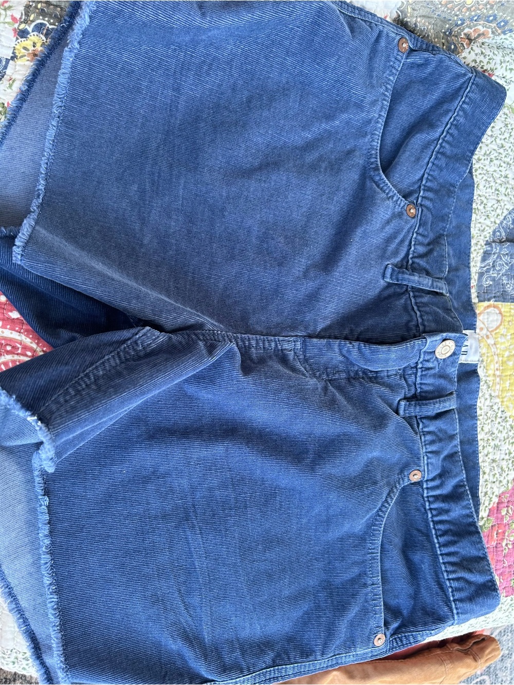 GAP Indigo Corduroy Shorts